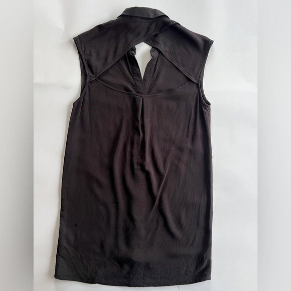 Divided by H&M Long Black Sleeveless Blouse Size 2 - Picture 6 of 9
